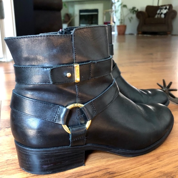 Ralph Lauren Shoes - Ralph Lauren Black Ankle Boots 7.5B
